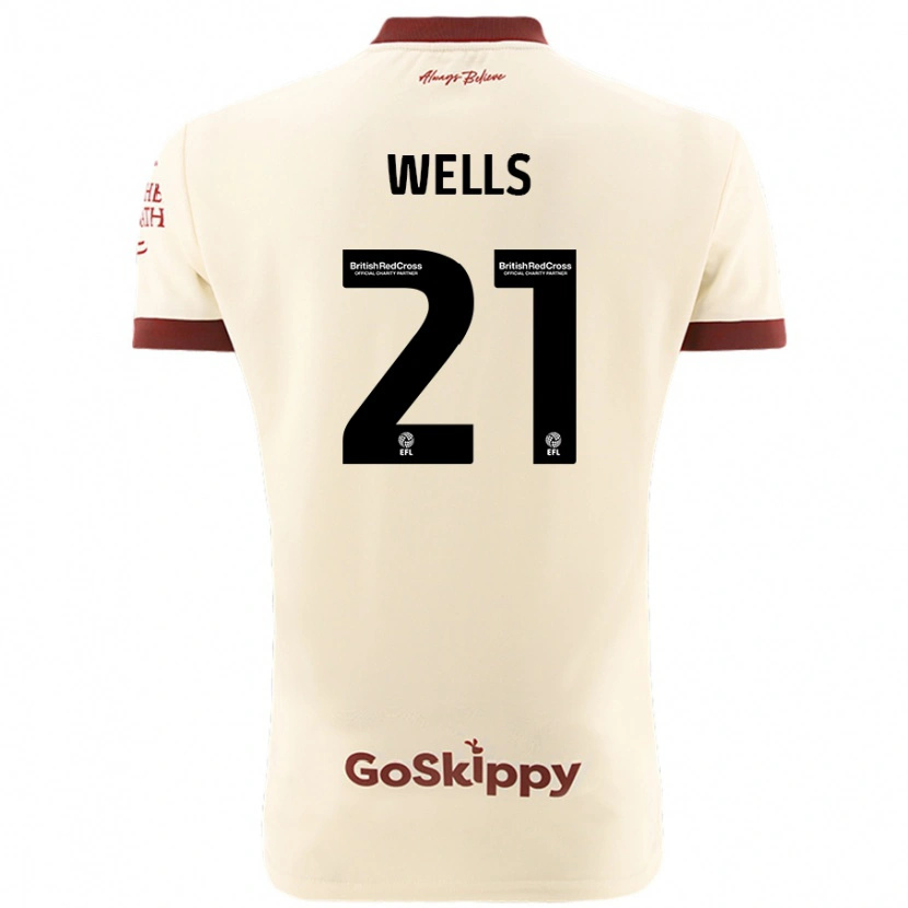 Danxen Kid Nahki Wells #21 Cream White Away Jersey 2024/25 T-Shirt