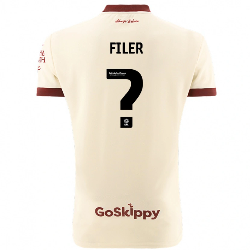 Danxen Kid Charlie Filer #0 Cream White Away Jersey 2024/25 T-Shirt