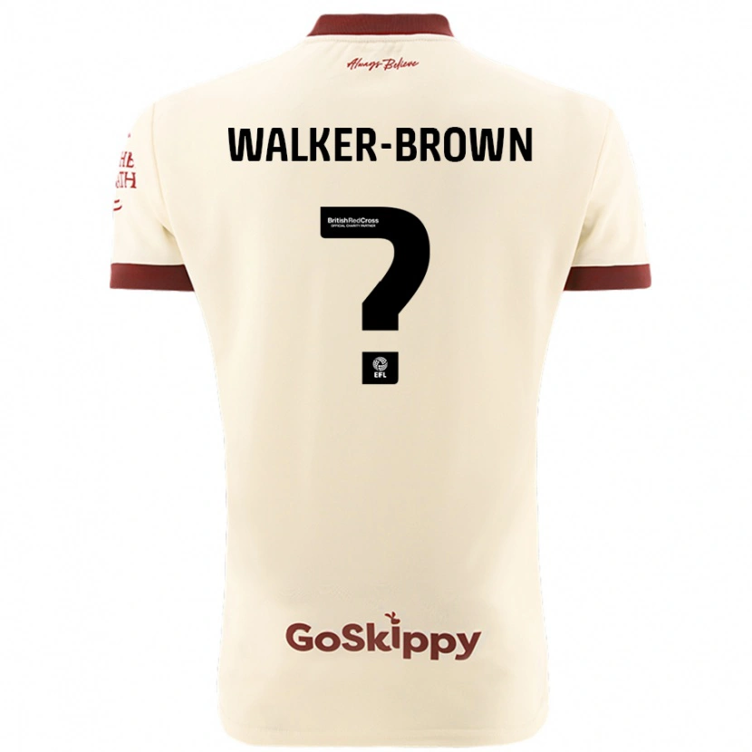 Danxen Kid Rushon Walker-Brown #0 Cream White Away Jersey 2024/25 T-Shirt