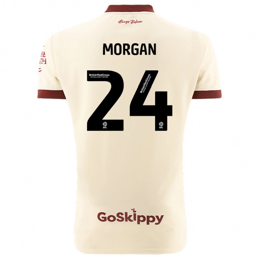 Danxen Kid Ffion Morgan #24 Cream White Away Jersey 2024/25 T-Shirt