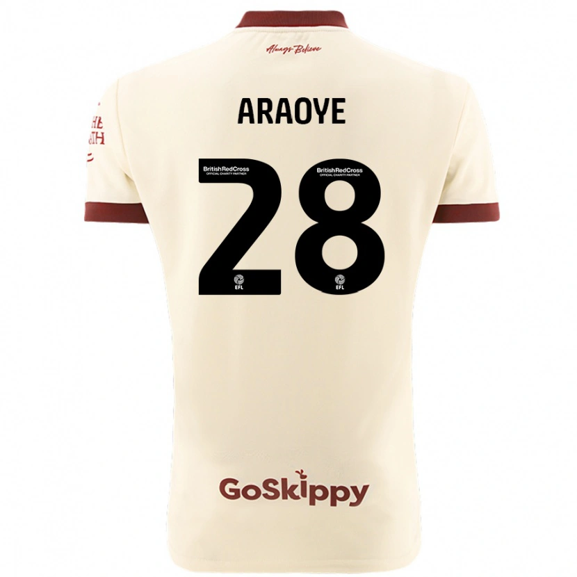 Danxen Kid Raphael Araoye #28 Cream White Away Jersey 2024/25 T-Shirt