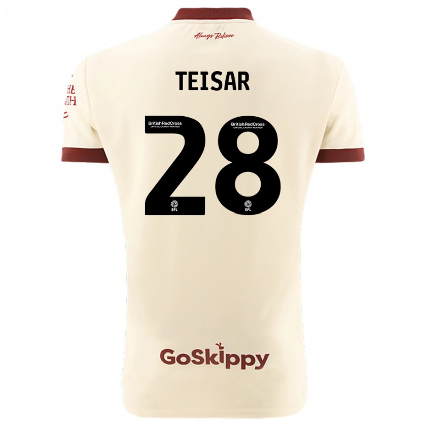 Danxen Kid Tianna Teisar #28 Cream White Away Jersey 2024/25 T-Shirt