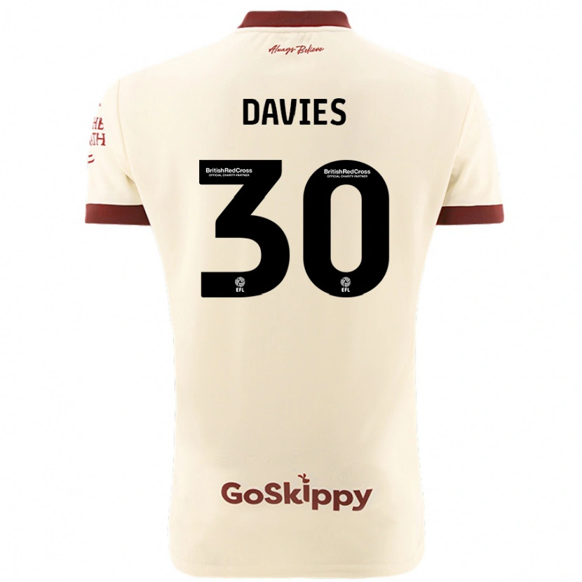 Danxen Kid Yasmin Davies #30 Cream White Away Jersey 2024/25 T-Shirt