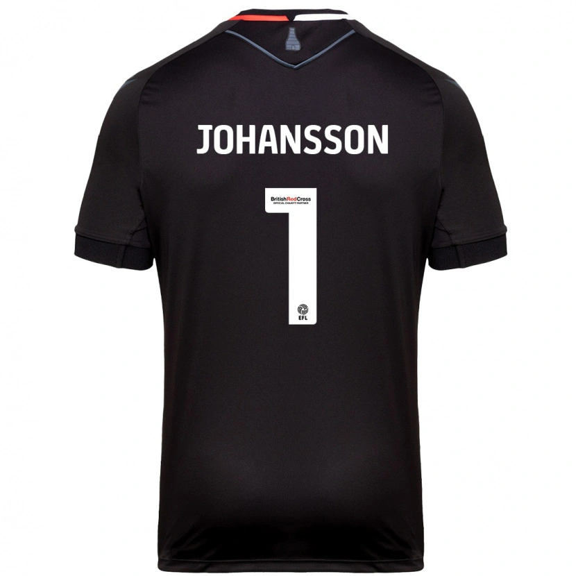 Danxen Kid Viktor Johansson #1 Black Away Jersey 2024/25 T-Shirt