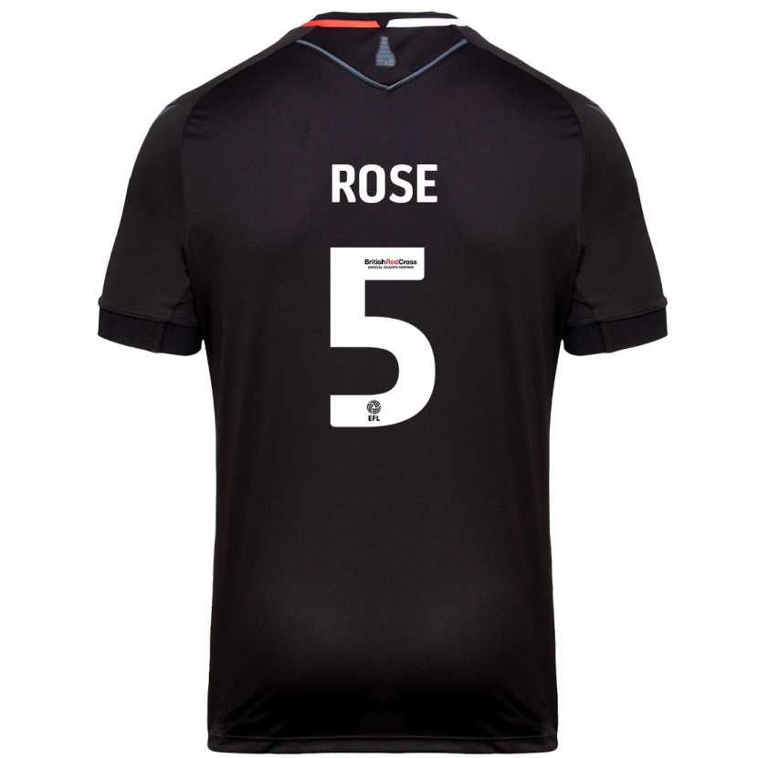 Danxen Kid Michael Rose #5 Black Away Jersey 2024/25 T-Shirt