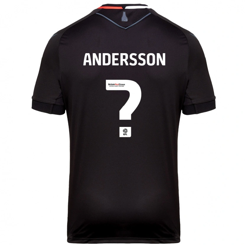 Danxen Kid Edwin Andersson #0 Black Away Jersey 2024/25 T-Shirt