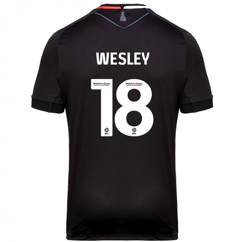 Danxen Kid Wesley Moraes #18 Black Away Jersey 2024/25 T-Shirt