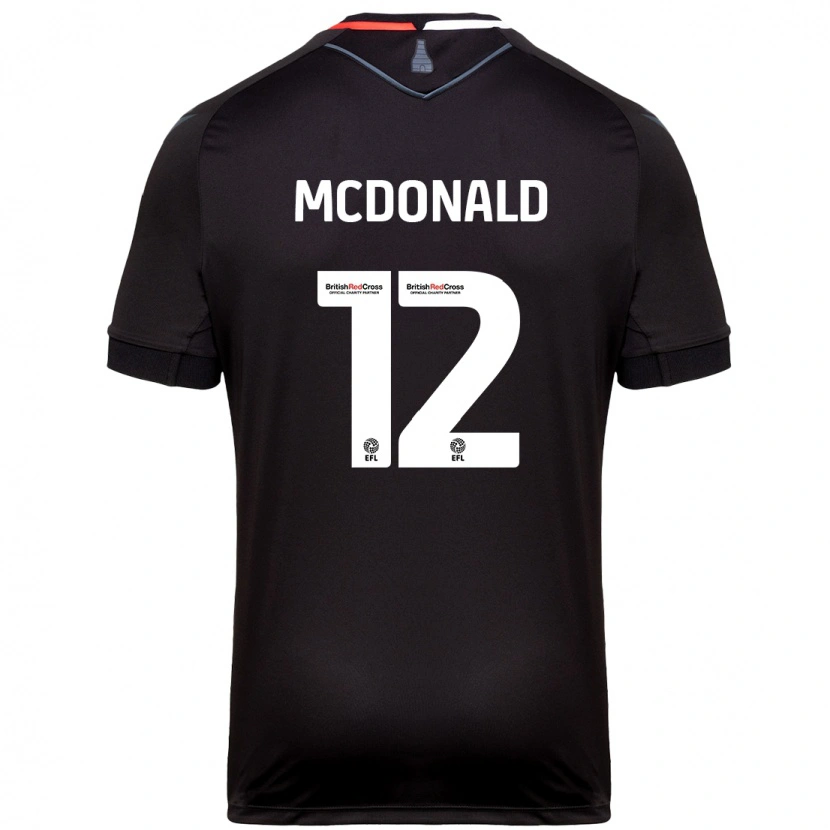 Danxen Kid Kayleigh Mcdonald #12 Black Away Jersey 2024/25 T-Shirt