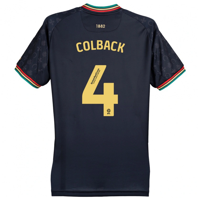 Danxen Kid Jack Colback #4 Dark Navy Blue Away Jersey 2024/25 T-Shirt