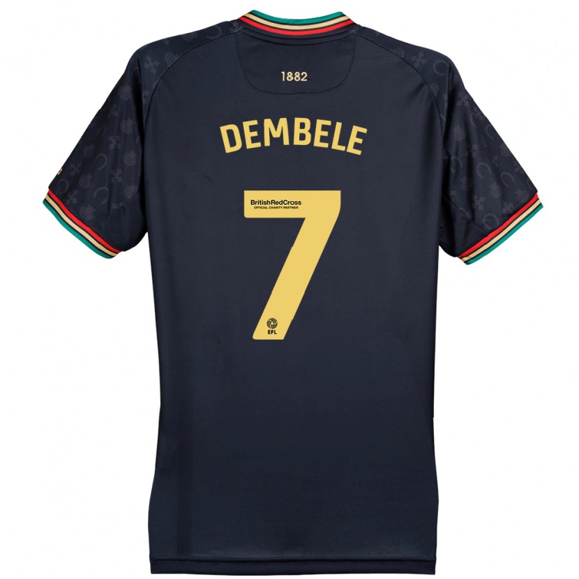 Danxen Kid Karamoko Dembélé #7 Dark Navy Blue Away Jersey 2024/25 T-Shirt