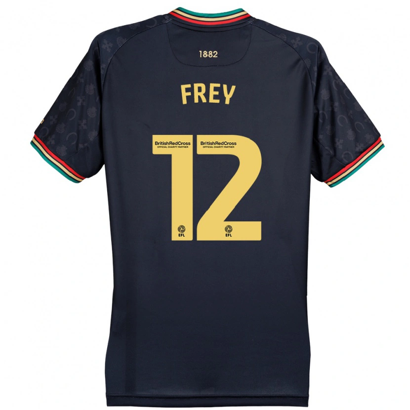 Danxen Kid Michael Frey #12 Dark Navy Blue Away Jersey 2024/25 T-Shirt