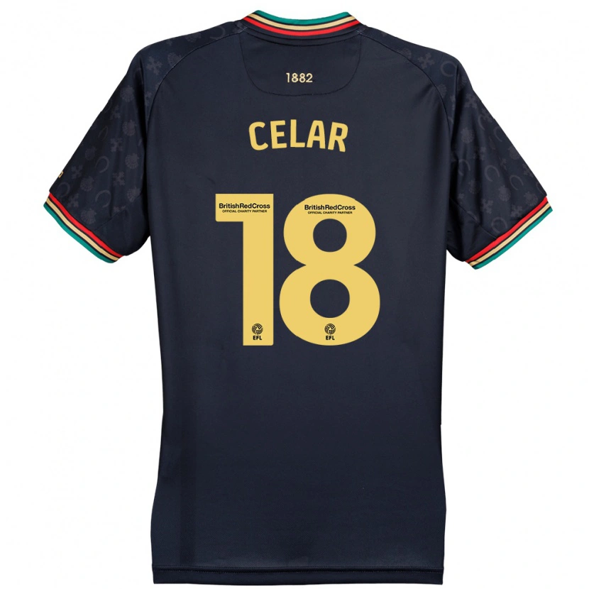 Danxen Kid Zan Celar #18 Dark Navy Blue Away Jersey 2024/25 T-Shirt