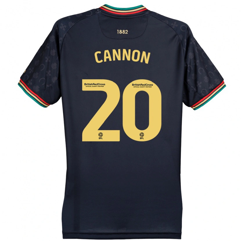 Danxen Kid Reggie Cannon #20 Dark Navy Blue Away Jersey 2024/25 T-Shirt