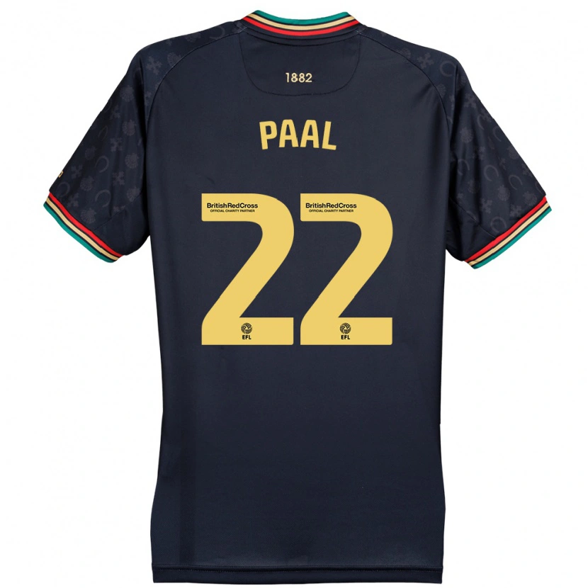 Danxen Kid Kenneth Paal #22 Dark Navy Blue Away Jersey 2024/25 T-Shirt