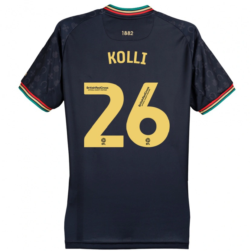 Danxen Kid Rayan Kolli #26 Dark Navy Blue Away Jersey 2024/25 T-Shirt