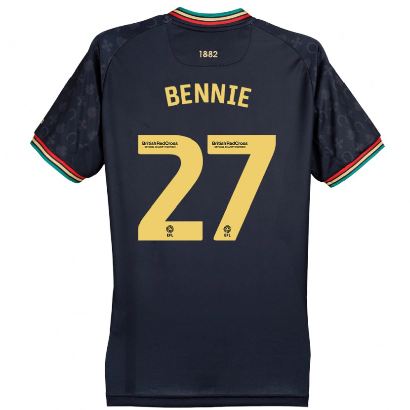 Danxen Kid Daniel Bennie #27 Dark Navy Blue Away Jersey 2024/25 T-Shirt