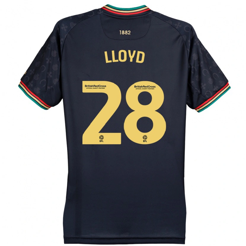 Danxen Kid Alfie Lloyd #28 Dark Navy Blue Away Jersey 2024/25 T-Shirt