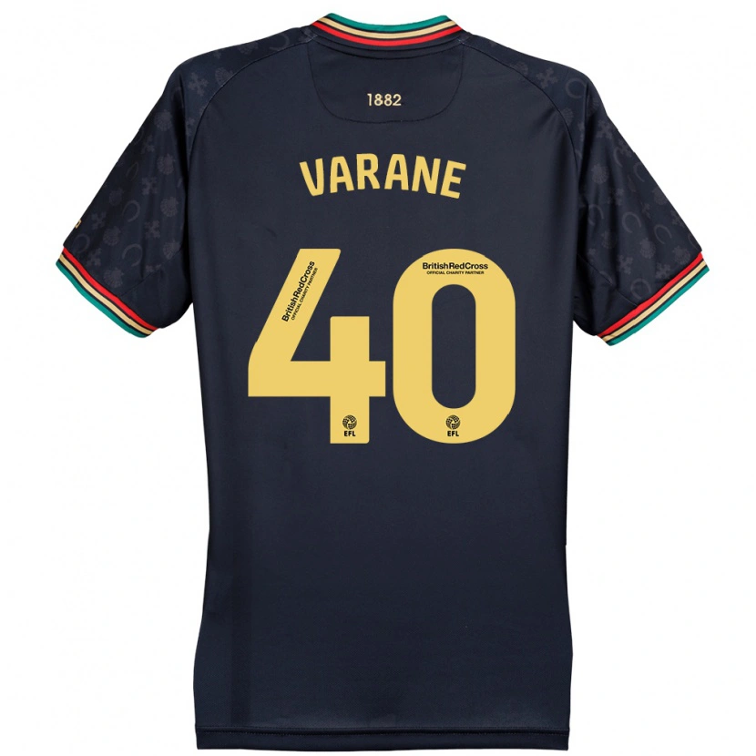 Danxen Kid Jonathan Varane #40 Dark Navy Blue Away Jersey 2024/25 T-Shirt