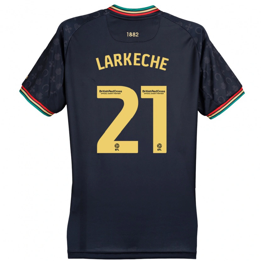 Danxen Kid Ziyad Larkeche #21 Dark Navy Blue Away Jersey 2024/25 T-Shirt