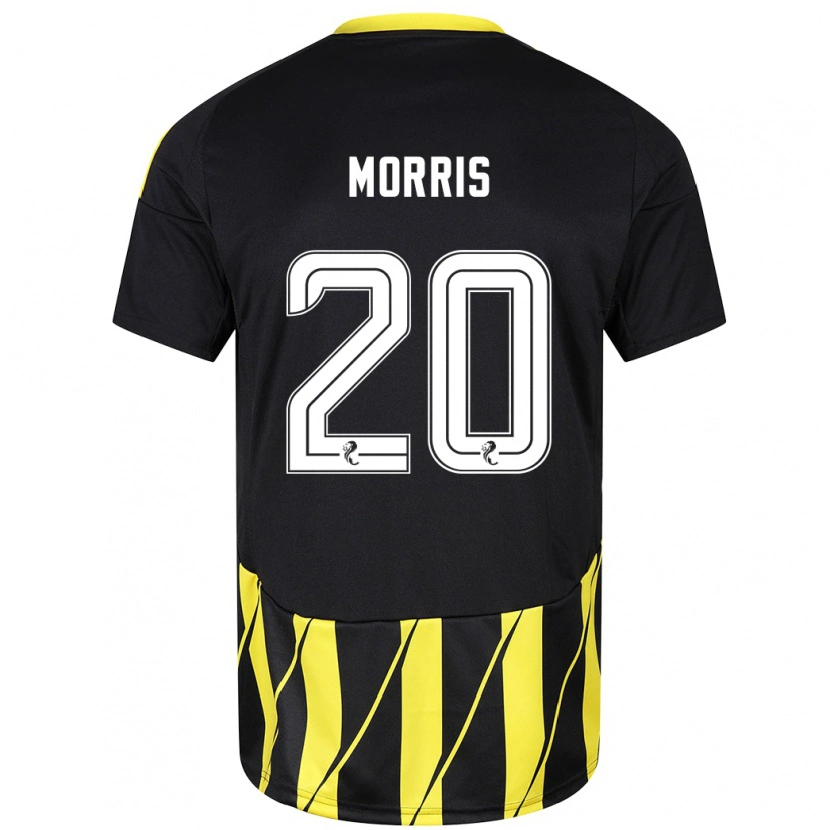 Danxen Kid Shayden Morris #20 Black Yellow Away Jersey 2024/25 T-Shirt