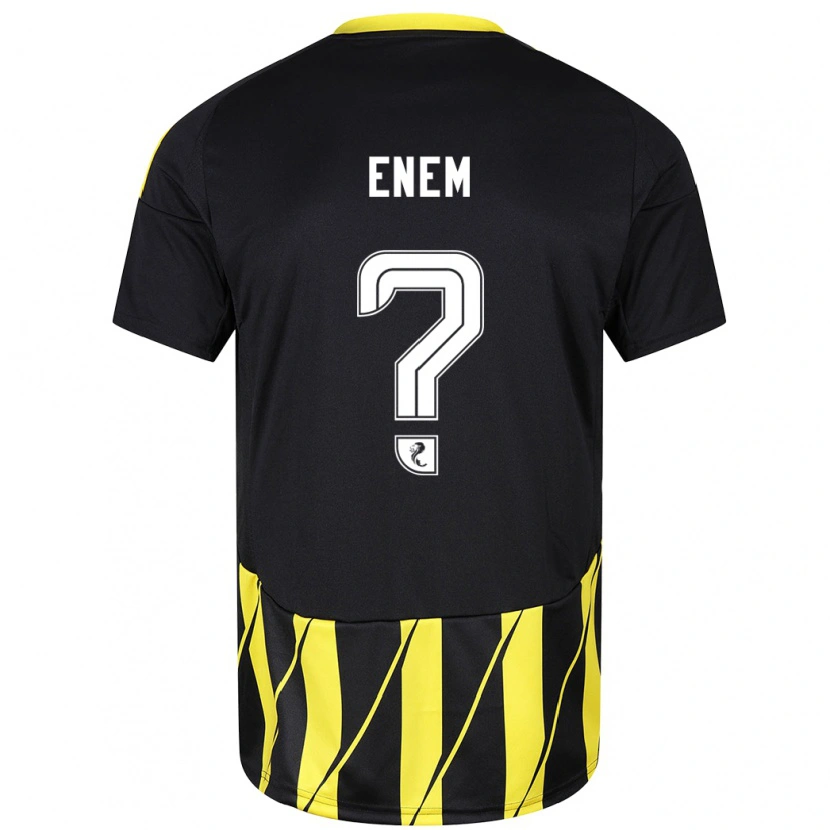 Danxen Kid Victor Enem #0 Black Yellow Away Jersey 2024/25 T-Shirt