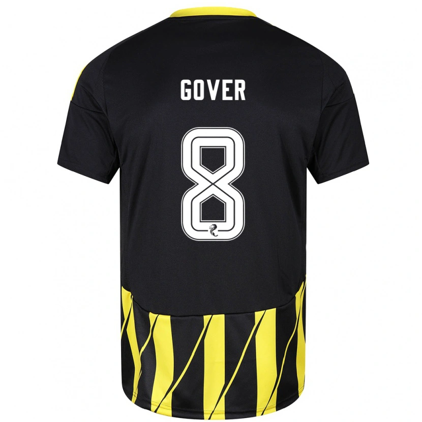 Danxen Kid Chloe Gover #8 Black Yellow Away Jersey 2024/25 T-Shirt