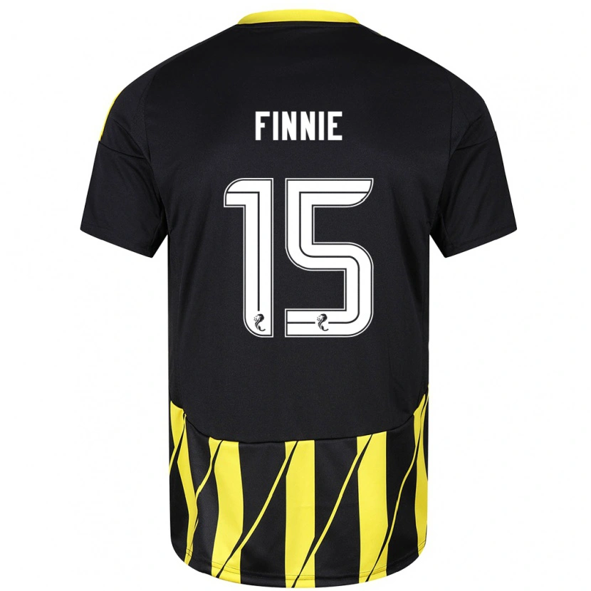 Danxen Kid Maddison Finnie #15 Black Yellow Away Jersey 2024/25 T-Shirt