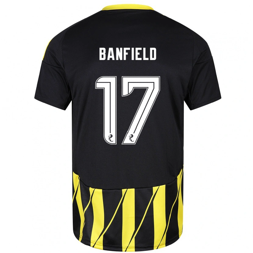 Danxen Kid Keeley Banfield #17 Black Yellow Away Jersey 2024/25 T-Shirt