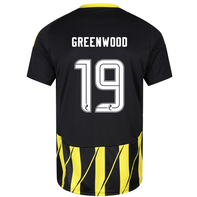 Danxen Kid Brodie Greenwood #19 Black Yellow Away Jersey 2024/25 T-Shirt