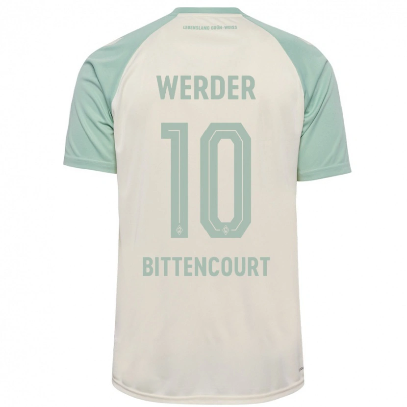 Danxen Kid Leonardo Bittencourt #10 Off-White Light Green Away Jersey 2024/25 T-Shirt