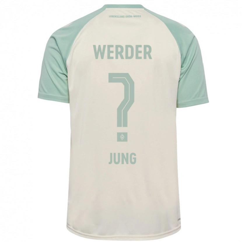 Danxen Kid Hugo Jung #0 Off-White Light Green Away Jersey 2024/25 T-Shirt