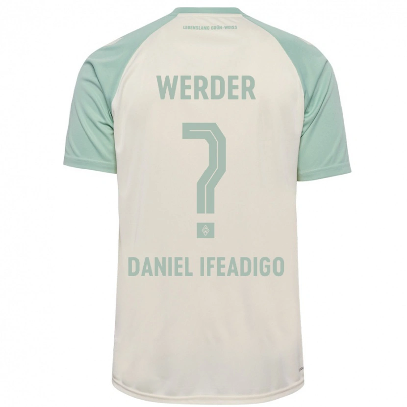 Danxen Kid Kamsiyonna Daniel Ifeadigo #0 Off-White Light Green Away Jersey 2024/25 T-Shirt