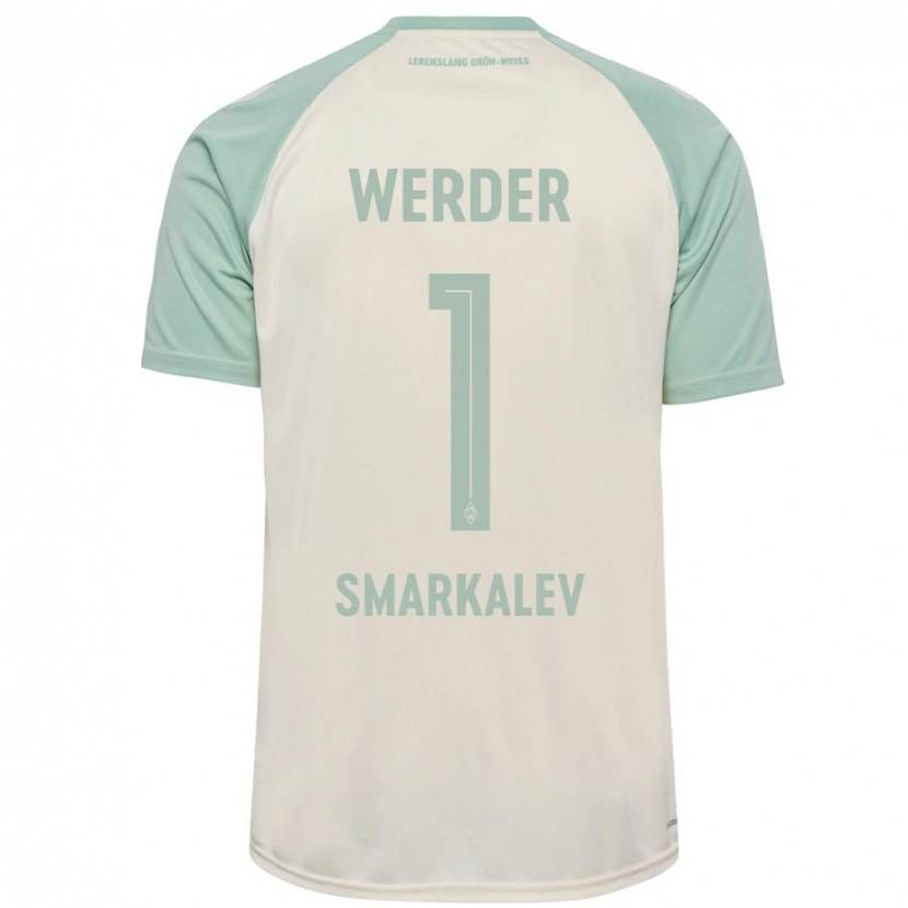 Danxen Kid Stefan Smarkalev #1 Off-White Light Green Away Jersey 2024/25 T-Shirt