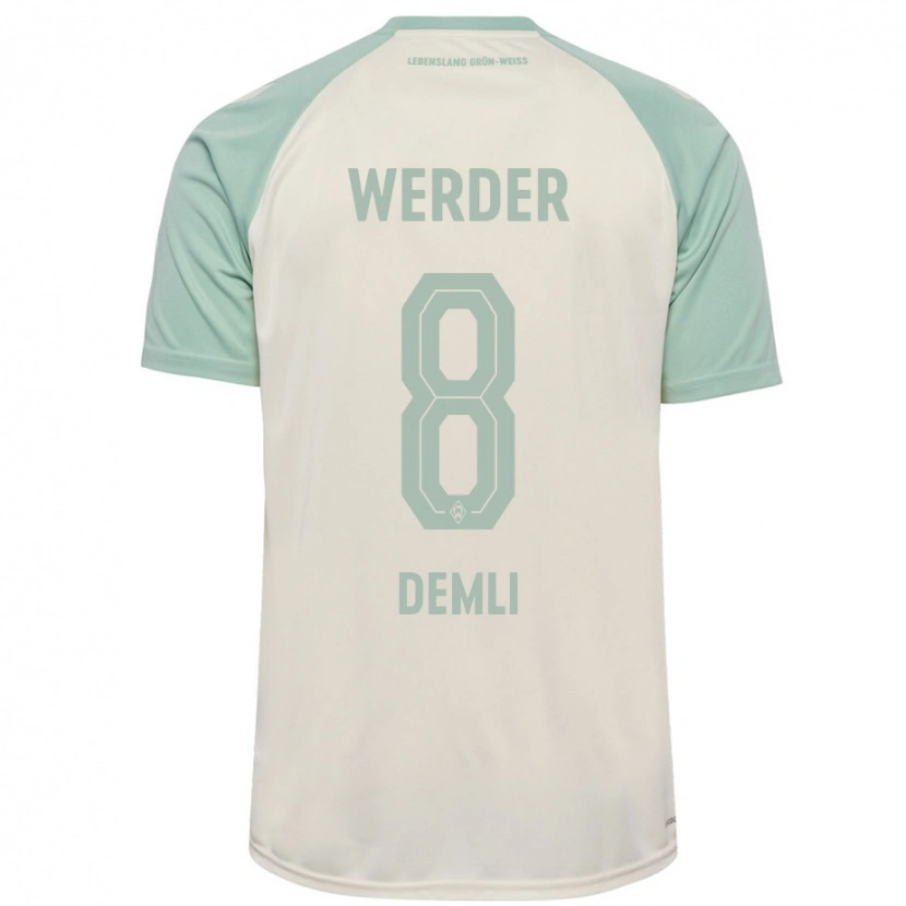 Danxen Kid Barzan Demli #8 Off-White Light Green Away Jersey 2024/25 T-Shirt