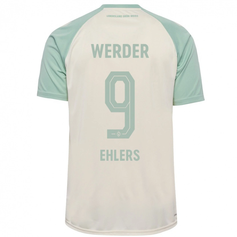 Danxen Kid Jannic Ehlers #9 Off-White Light Green Away Jersey 2024/25 T-Shirt