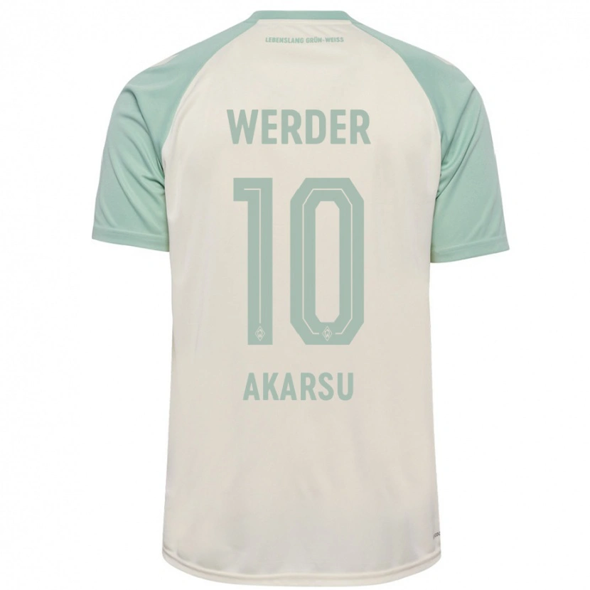 Danxen Kid Mikail Bura Akarsu #10 Off-White Light Green Away Jersey 2024/25 T-Shirt