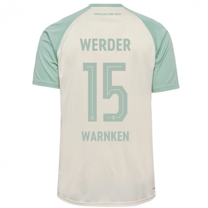 Danxen Kid Jannes Warnken #15 Off-White Light Green Away Jersey 2024/25 T-Shirt