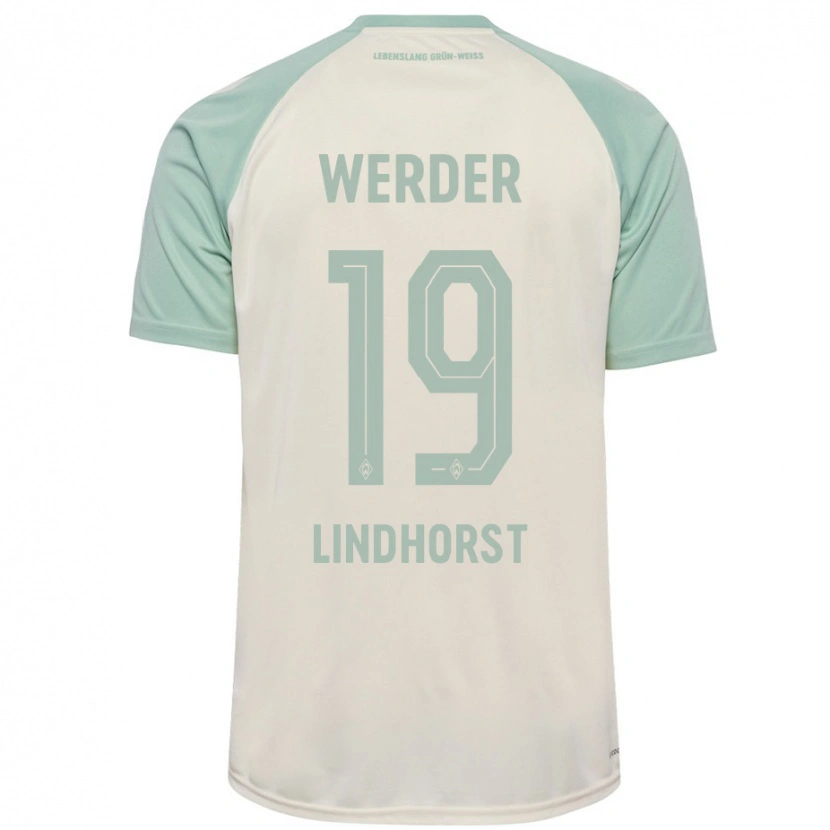 Danxen Kid Jerrit Lindhorst #19 Off-White Light Green Away Jersey 2024/25 T-Shirt