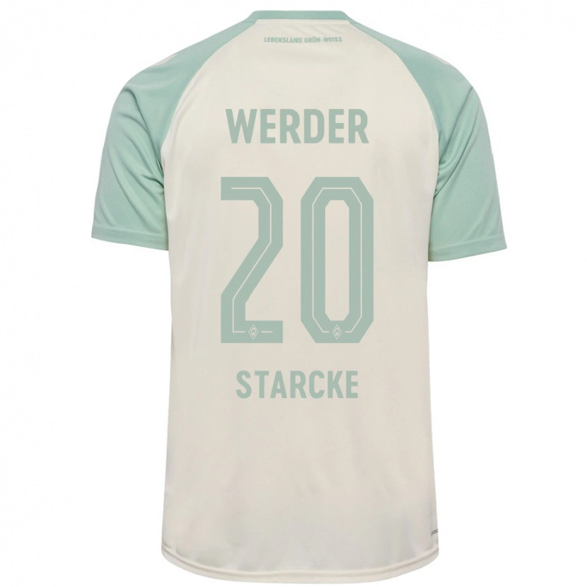 Danxen Kid Bennet Starcke #20 Off-White Light Green Away Jersey 2024/25 T-Shirt