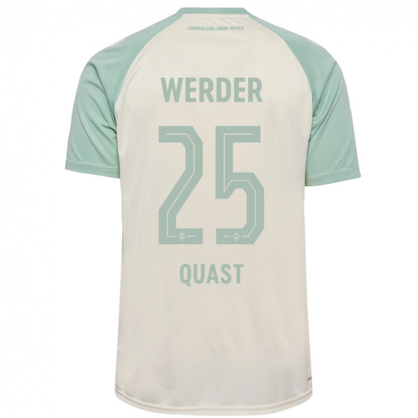 Danxen Kid Sönke Quast #25 Off-White Light Green Away Jersey 2024/25 T-Shirt