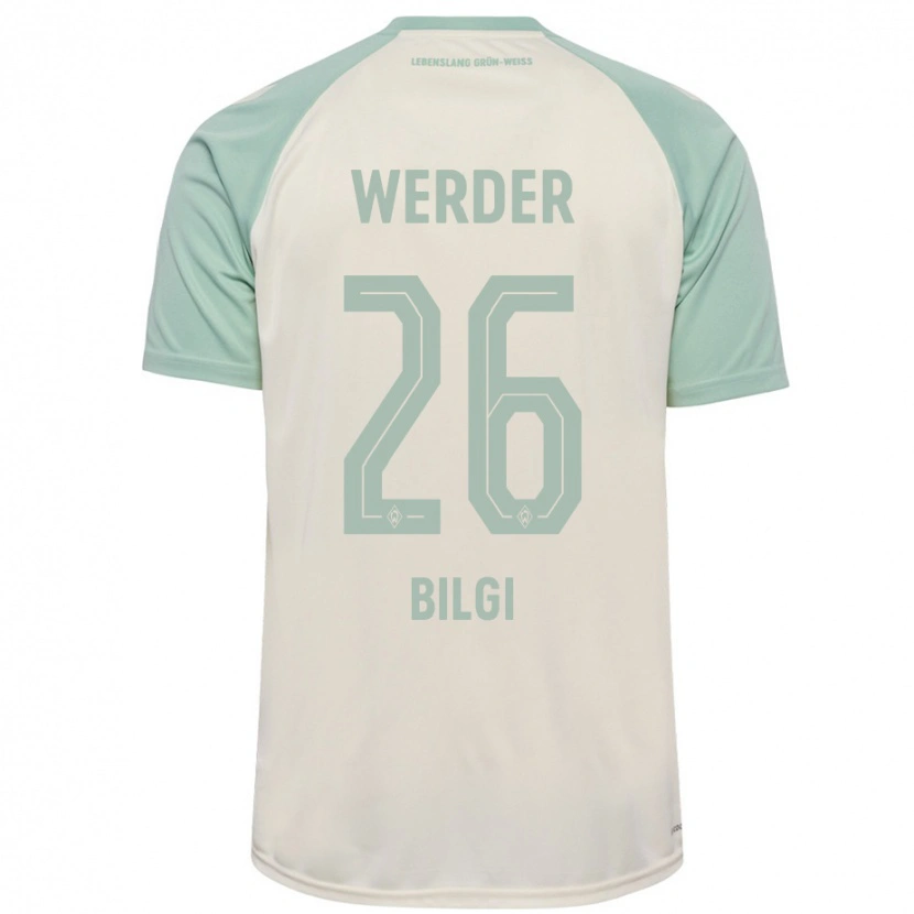 Danxen Kid Süleyman Bilgi #26 Off-White Light Green Away Jersey 2024/25 T-Shirt