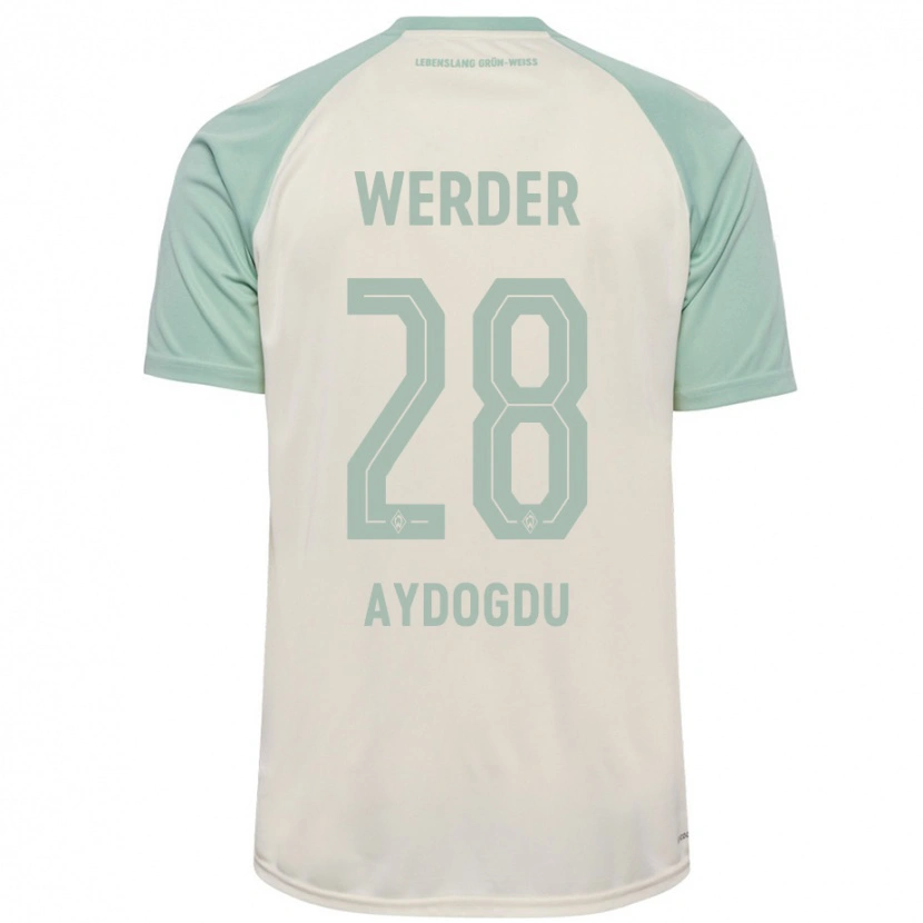 Danxen Kid Onur Aydogdu #28 Off-White Light Green Away Jersey 2024/25 T-Shirt