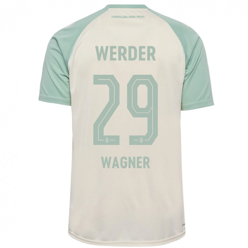 Danxen Kid Paul Wagner #29 Off-White Light Green Away Jersey 2024/25 T-Shirt