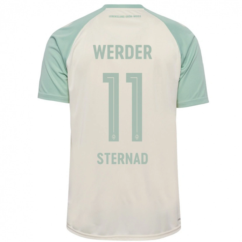 Danxen Kid Maja Sternad #11 Off-White Light Green Away Jersey 2024/25 T-Shirt