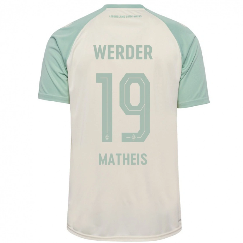 Danxen Kid Saskia Matheis #19 Off-White Light Green Away Jersey 2024/25 T-Shirt