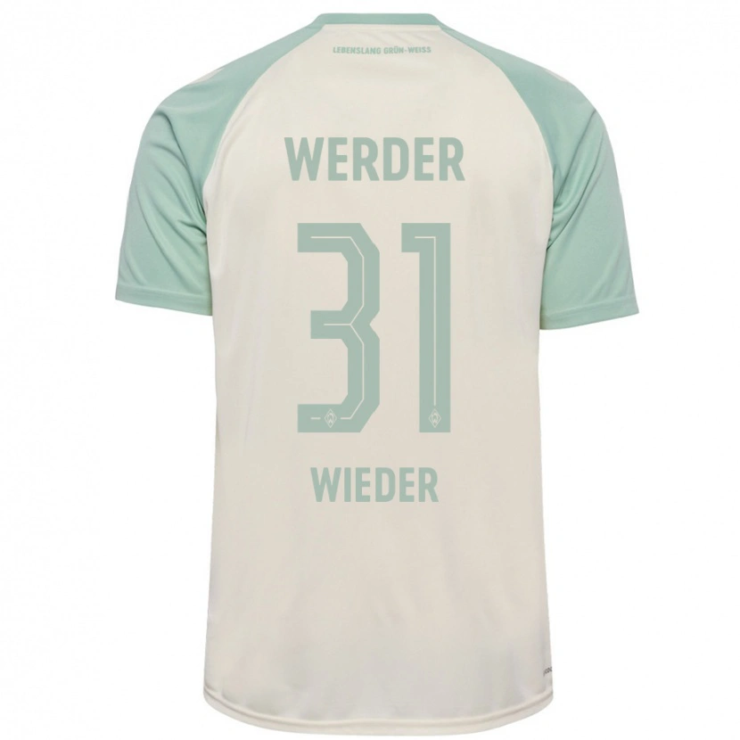 Danxen Kid Verena Wieder #31 Off-White Light Green Away Jersey 2024/25 T-Shirt