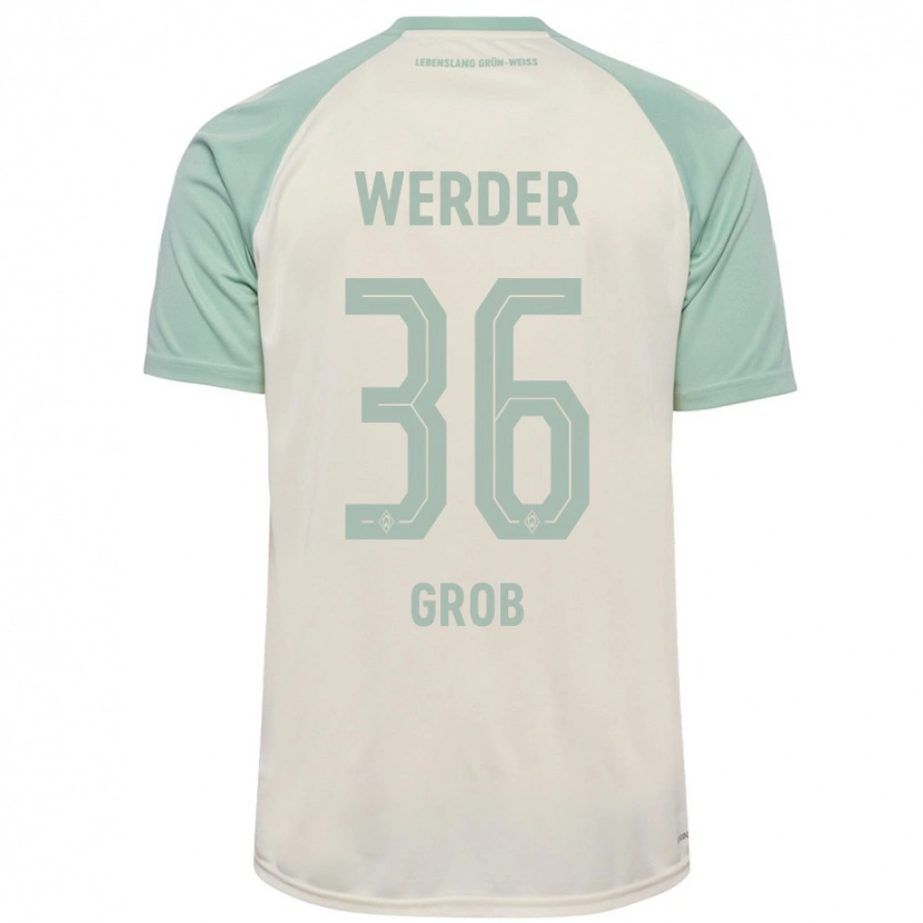 Danxen Kid Christian Groß #36 Off-White Light Green Away Jersey 2024/25 T-Shirt