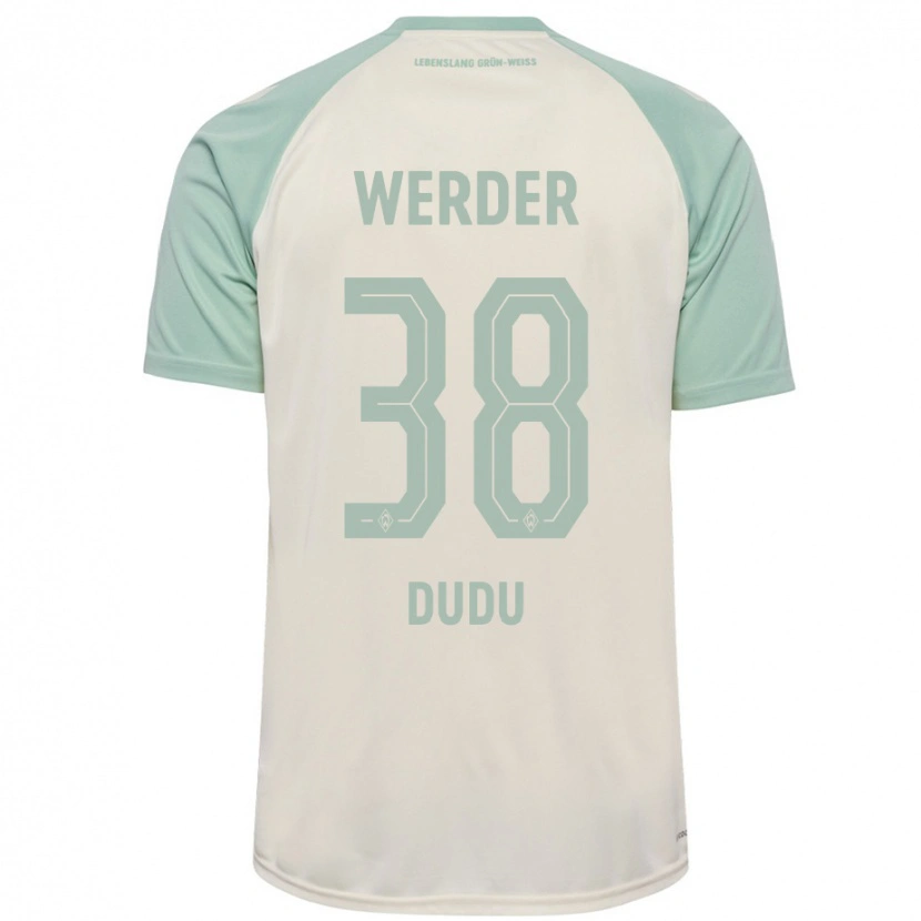 Danxen Kid Dudu #38 Off-White Light Green Away Jersey 2024/25 T-Shirt