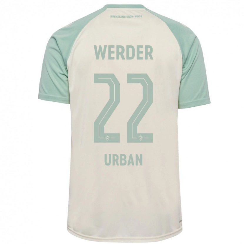 Danxen Kid Linus Urban #22 Off-White Light Green Away Jersey 2024/25 T-Shirt