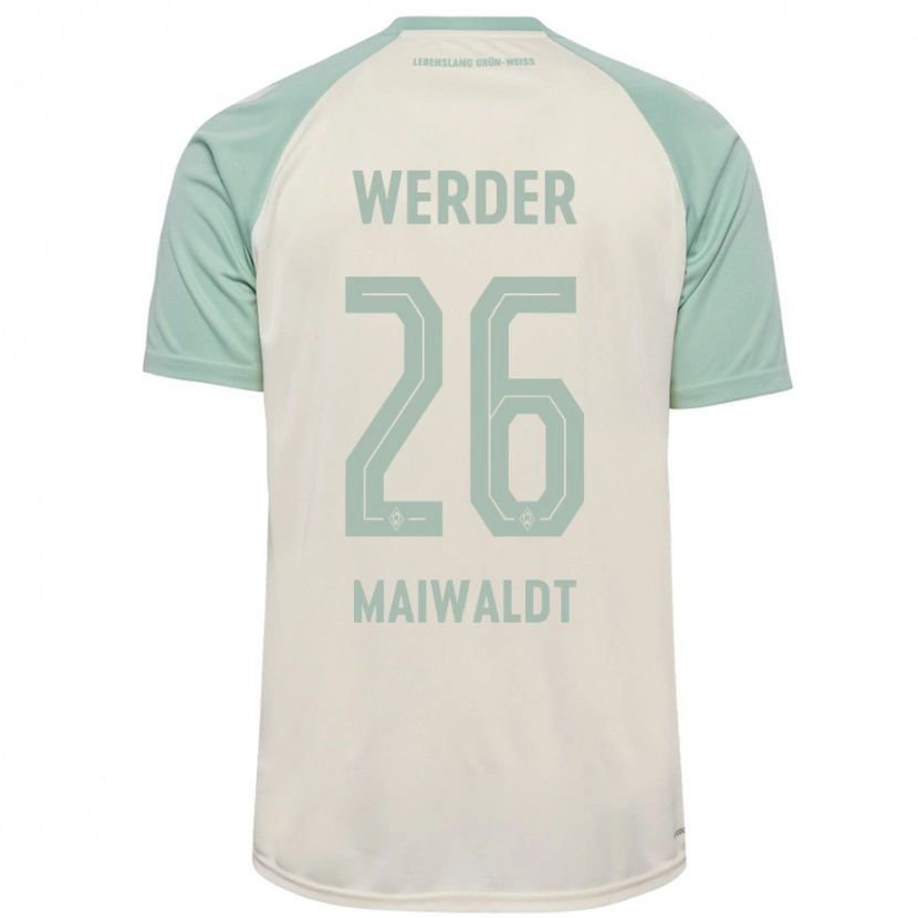 Danxen Kid Julius Maiwaldt #26 Off-White Light Green Away Jersey 2024/25 T-Shirt